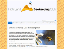 Tablet Screenshot of highlandbeekeepingclub.org